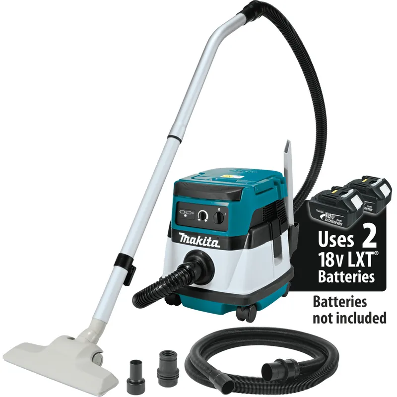 Makita XCV08Z 18V X2 LXT Lithium-Ion (36V) Brushless Cordless 2.1 gal. HEPA Filter Dry Dust Extractor/Vacuum with AWS