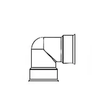 ADS 0699ST ADS 6 90 deg Corrugated Snap Elbow