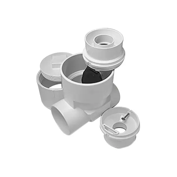 Rectorseal 97034 Clean Check 4 PVC Solvent Weld Extendable Backwater Valve with Adapter and Plug