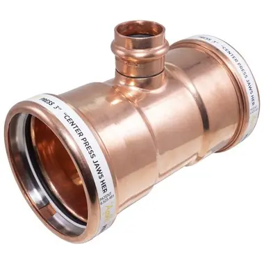 Apollo 10077776 4 x 4 x 1/2 in Copper Press Reducing Tee