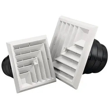 Rectorseal 81902 Grille 2 Way 6 x 6 Inch Plastic