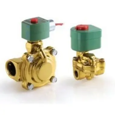 ASCO 8220G029 Solenoid Valve 8220 2-Way Brass 1-1/2 Inch NPT Normally Closed 120 Alternating Current EPDM