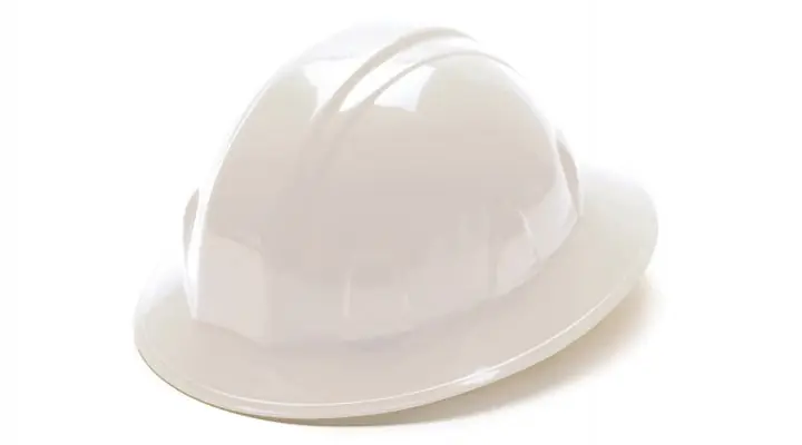 Pyramex HP26110 Full Brim Hh W/Ratchet White
