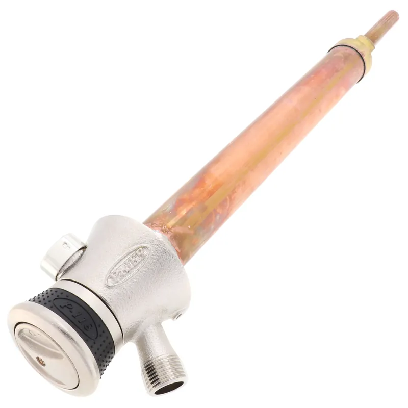 Prier P-118L12 P-118 Series 12 1/2 CTS Inlet Single Handle Anti-Siphon Hot & Cold Mixing TrueTemp Outdoor Wall Faucet