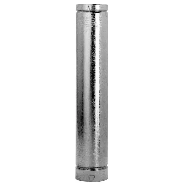 Duravent 6BV18 Pipe B Vent Round Rigid 6X18 Inch Aluminum/Galvanized