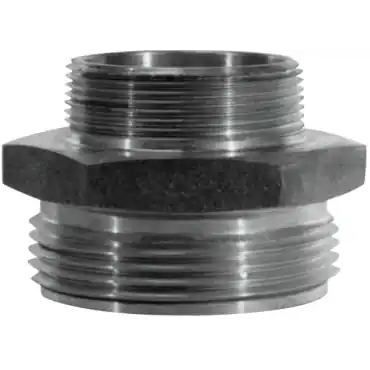 Dixon Valve & Coupling DMH1515F Double Male Hex Nipple 1 1/2 Male NPT x 1 1/2 Male NST (NH)