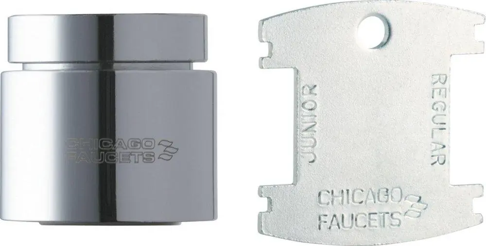 Chicago Faucets E36VPJKABCP 1.5 GPM Vandal Proof Outlet Pressure Compensating Laminar Flow