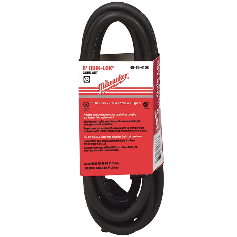 Milwaukee 48764108 8 Ft. Cord w/Twist - Quik-Lok