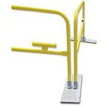 Guardian Fall Protection 15182 Fall Protection G-Rail, 8 ft, Powder Coated Steel, Yellow