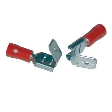 MARS 86220 Fully Insulated Female Slip-On Solderless Terminal 16-14 AWG Flag Size .250 7 Pack