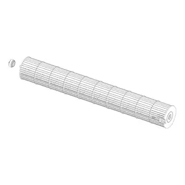 Samsung DB94-04183A Fan Assembly Cross Total for AC024MNADCH/AA AR18JVSAAWKNED AR18HSFSJWK AR24HSFSJWK and AR24KSWSJWKNCV