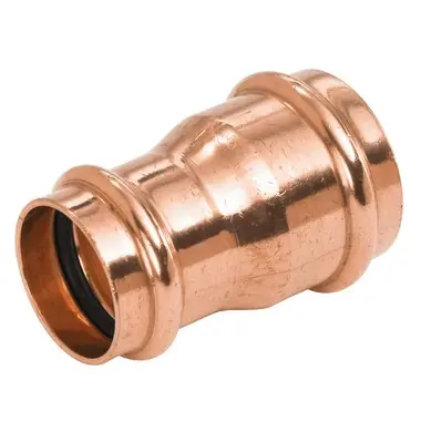 Nibco PC600R-212X112 Reducing Coupling 2-1/2 x 1-1/2 Inch Wrot Copper Press x Press