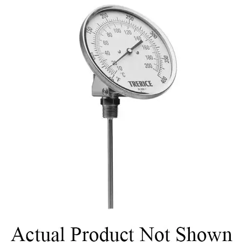 Trerice B8360227 Bi-Metal Thermometer 3 In Dial 1/2 In NPT Connection 2-1/2 In Stem Length