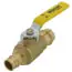 Webstone H-80333W Ball Valve Lead Free Brass 3/4 Inch Press x PEX F1960 with Adjustable Packing Gland