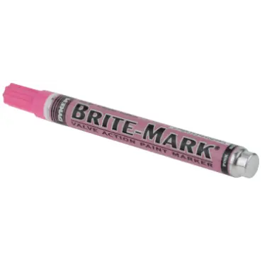 Dykem 84009 Brite-Mark Pink Permanent Paint Marker