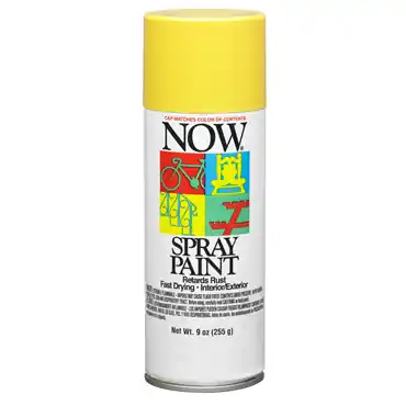 Krylon I21206007 NOW Spray Paint 9 oz Aerosol Can Sunshine Yellow Gloss