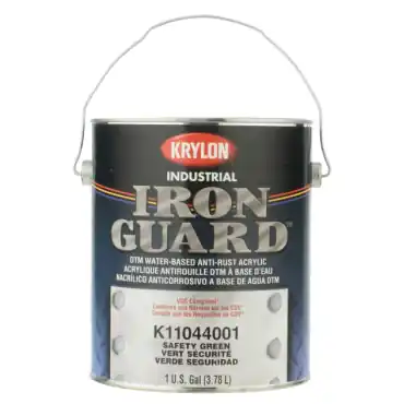 Krylon K11044001 IRON GUARD Water-based Acrylic Enamel 1 gal OSHA Safety Green