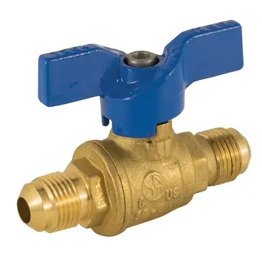 Jomar 101-601 Ball Valve T-204 Brass 600WOG 1/2 x 3/8 Inch Flare