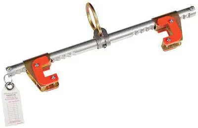3M 2104703 Protecta Fall Protection Zinc-Plated Steel Sliding Beam Anchor