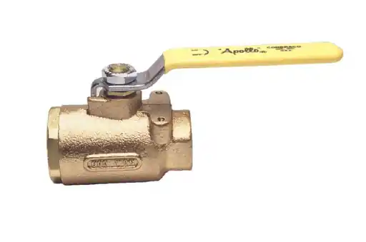 Apollo 7714164 Ball Valve 77-100 Bronze 1/4 Inch FNPT 2-Piece Full Port 250# Steam Trim