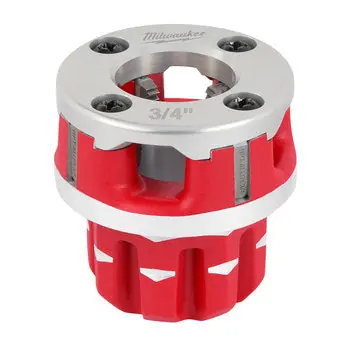 Milwaukee 48-36-1308 Compact 3/4 Alloy NPT Portable Pipe Threading Forged Aluminum Die Head