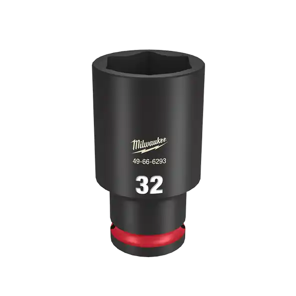 Milwaukee 49666293 Shockwave Impact Duty 1/2 Drive 32MM Deep 6 Point Socket