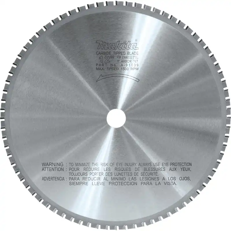 Makita A91039 12 76T Stainless Carbide Blade