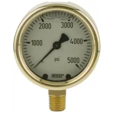 Dixon Valve & Coupling GLBR5000 Liquid Pressure Gauge 0-5,000 PSI