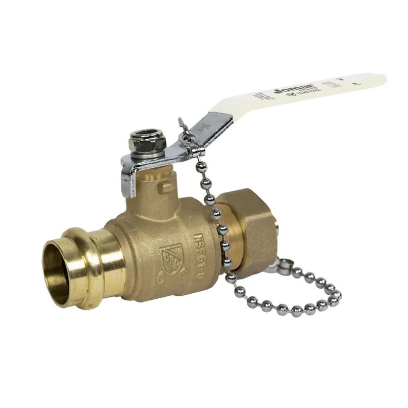 JOMAR 100-673G Full Port, 2 Piece, Press x Hose Connection, 250 WOG, Stainless Steel Ball