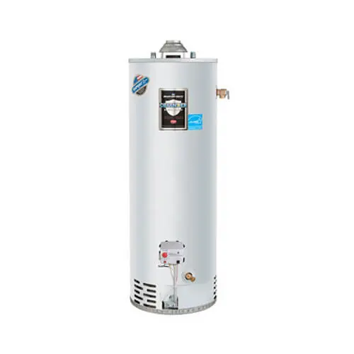 Bradford White RG250T10N 50 Gallon 40000 BTU Defender Safety System High Efficiency Residential Atmospheric Water Heater w/ 10 Year Warranty NG