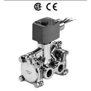 ASCO 8316G066 Solenoid Valve 8316 3-Way Brass 1/2 Inch NPT Normally Open 120 Alternating Current NBR