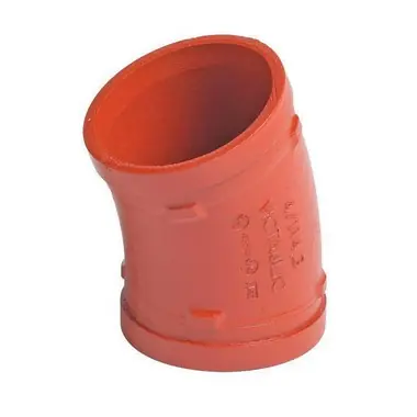 Victaulic A080012PCL FireLock Style 12-C 8 In. Grooved Ductile Iron 22-1/2 Bend