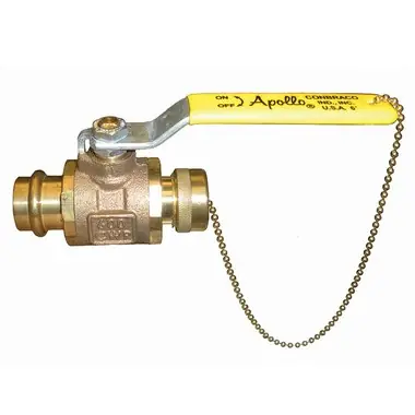 Apollo Valves 77W-104-HC-A 3/4 in. Cast Bronze Full Port Press x GHT 200# Ball Valve