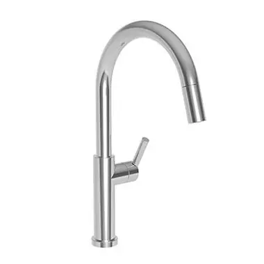 Newport Brass 1500-5143/30 Kitchen Faucet East Linear 1 Lever ADA Midnight Chrome Pull Down
