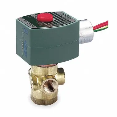 ASCO 8320G001 Solenoid Valve 8320 Brass 1/8 NPT 3 Way Universal 120AC Nitrile Rubber