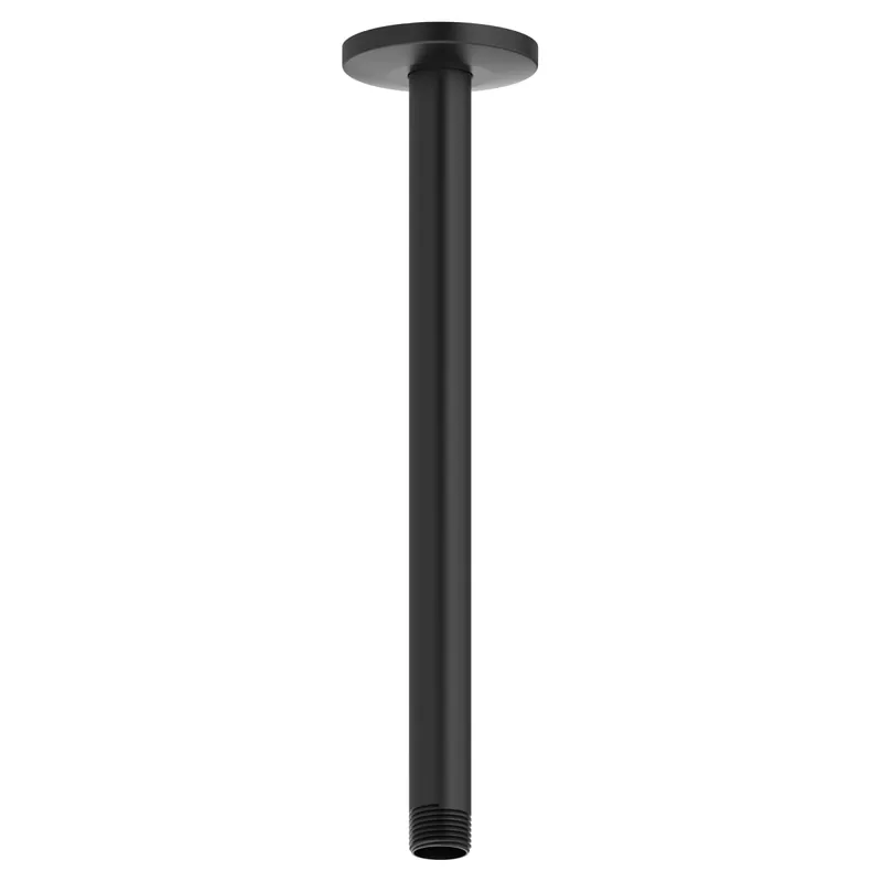 American Standard 1660190.243 Rain 12 Ceiling Mount Rain Showerhead Arm in Matte Black