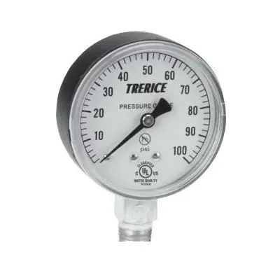 Trerice 800B2002LA160 800B Dry Utility Pressure Gauge 0 to 160 psi 1/4 in MNPT