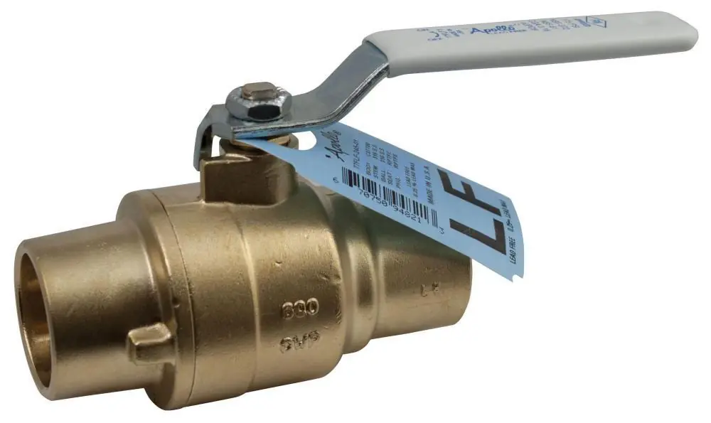 Apollo Valves 77FLF-200 Series 2 in. Brass Full Port Solder 600# Ball Valve