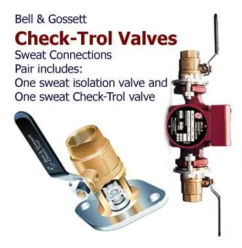 Bell & Gossett 101236 B&G 101236 - CTFS 3/4 Sweat Bronze Isolation & Check-Trol Valve
