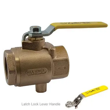 Conbraco 7K-103-46 Apollo 2-Way Ball Valve - Manually Operated, 125 psi Max, Inline Threaded