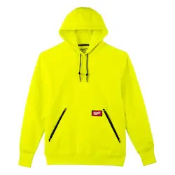 Milwaukee 350HV-L Heavy Duty Pullover Hoodie - Hi Vis L