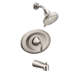 Moen T2139BN Eva Single Handle Multi Function Bathtub & Shower Faucet in Brushed Nickel (Trim Only)