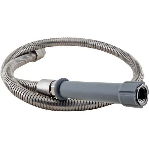 T&S Brass B-0048-H Hose, 48 Flexible Stainless Steel (Gray Handle)