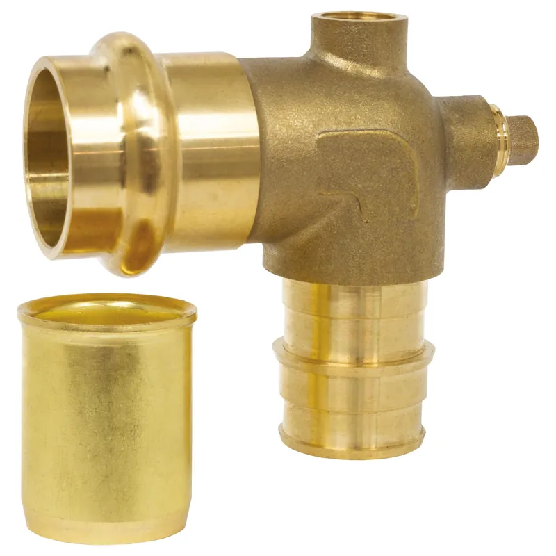 Webstone H-36833W-R Elbow Dual Vent 3/4 x 1/2 Inch Lead Free Brass Press x PEX F1960