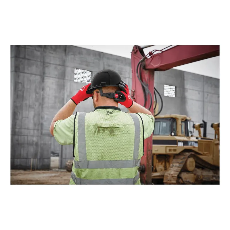 Milwaukee 48-73-1232 Orange Front Brim Vented Hard Hat with 6-Point Ratcheting Suspension - Type 1, Class C