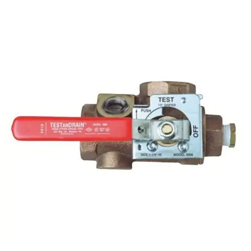 AGF AGF1000.2 TESTanDRAIN 1000 Bronze Sectional Floor Control Test and Drain Valve 2 in NPT