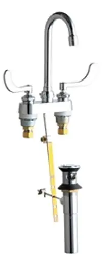 Chicago Faucets 894-317ABCP Lavatory Fitting 4 Deck MNTD W/P