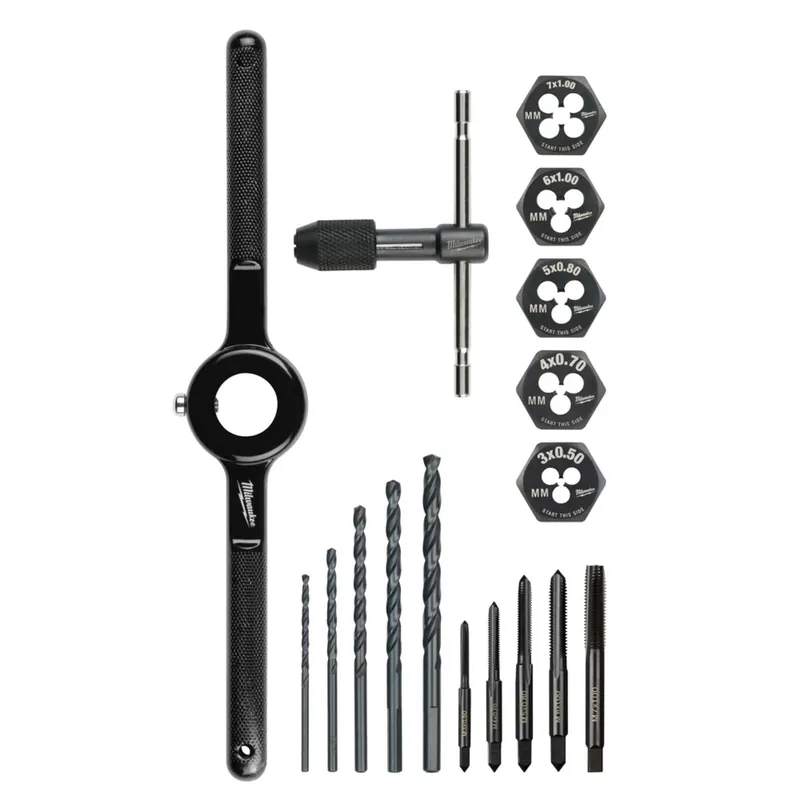 Milwaukee Tool 49-22-5601 17PC Metric Tap and Die Set