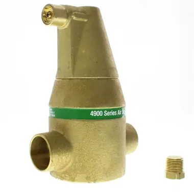 Taco 49-150C Air Separator 4900 1-1/2 Inch Brass Stainless Steel Sweat 150 Pounds Per Square Inch