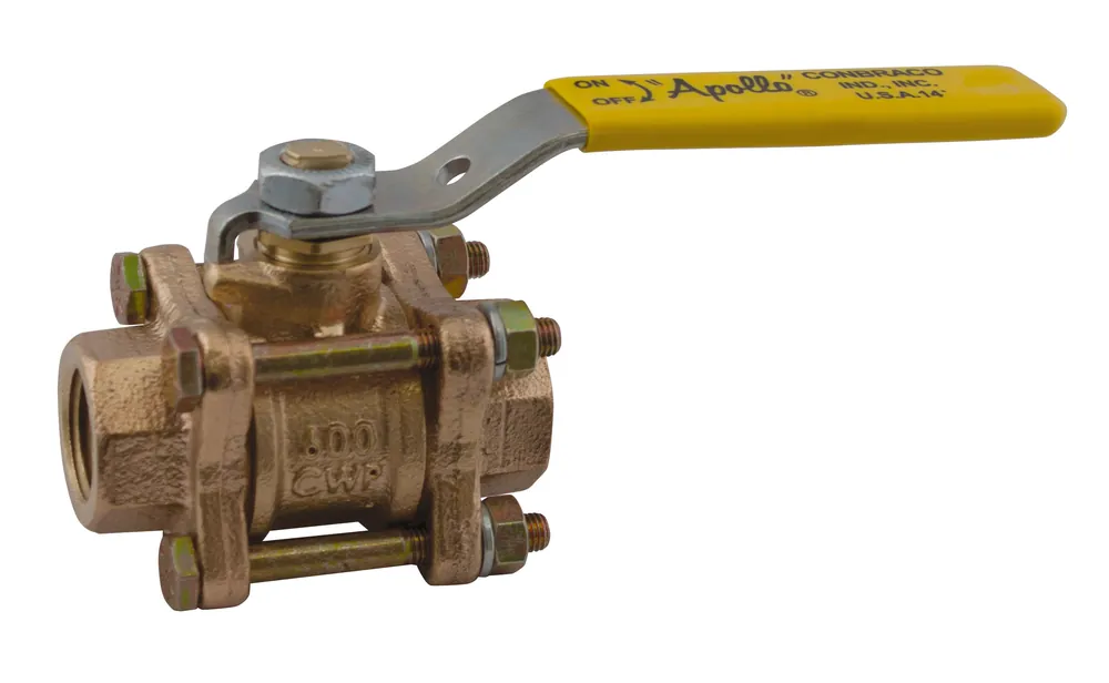 Apollo Valves 8214701 82-100 Series 1-1/2 in. Bronze Full Port FNPT 600# Ball Valve